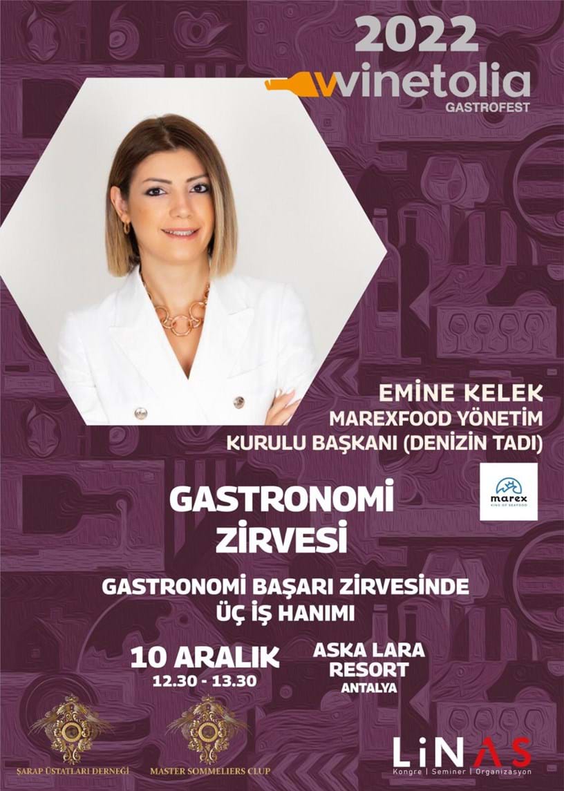 WINETOLIA 2022 Gastronomi Zirvesinde Buluşuyoruz - Marex